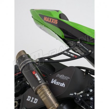 Support de silencieux R&G Racing ZX6R 2009-2016, ZX6R 636 2013-2016, 2019-2026 avec cache orifice