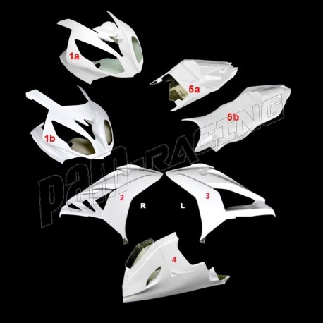 Carénage poly complet 5 parties endurance fibre de verre S1000RR 2015-2018 SRT FAIRINGS