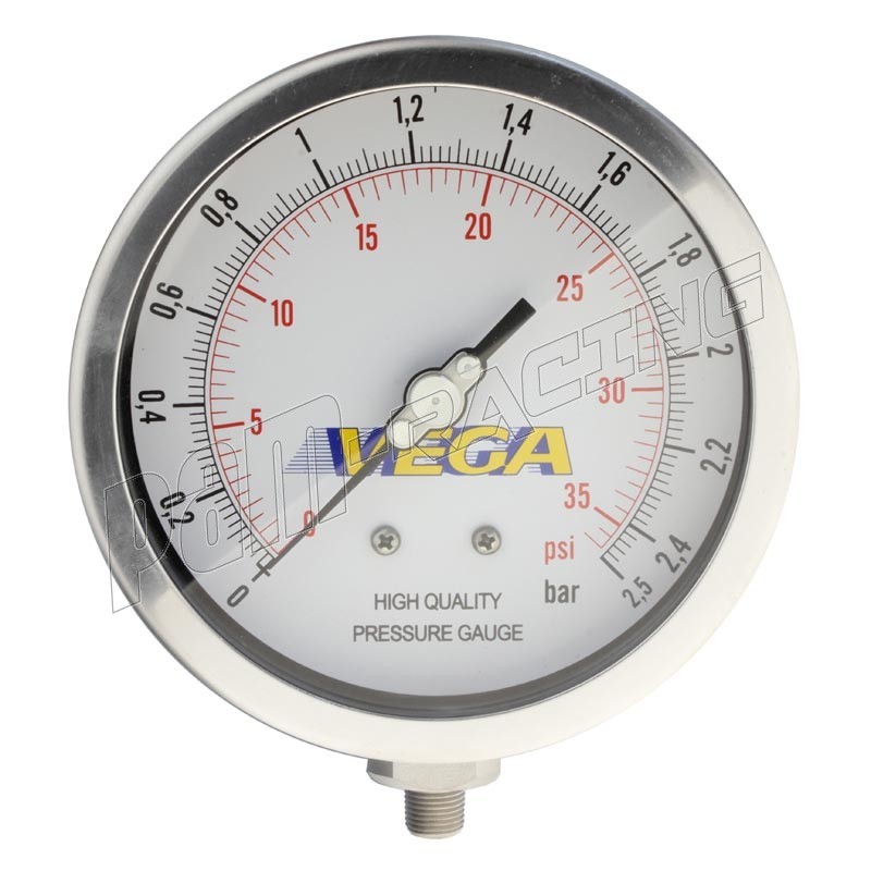 Manomètre de pression moto/karting très haute précision Vega - PAM