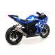 Silencieux X-Kone homologué inox embout carbone ARROW GSXR1000 2017-2019