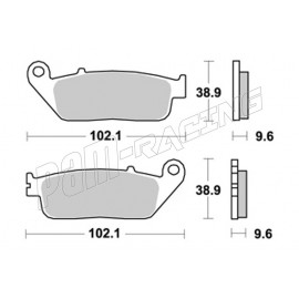 Plaquettes de frein avant SA Sinter route BREMBO HONDA, TRIUMPH