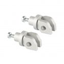 Paire avant ou arrière d'adaptateurs pour repose pieds LIGHTECH Z650 2017-2026, Z900 2017-2026