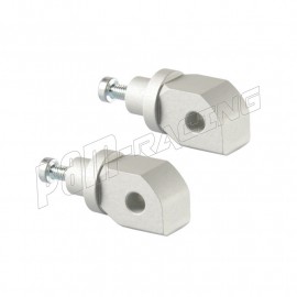 Paire arrière d'adaptateurs pour repose pieds LIGHTECH R6 2006-2020, R1 2009-2014