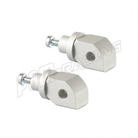Paire arrière d'adaptateurs pour repose pieds LIGHTECH R6 2006-2020, R1 2009-2014