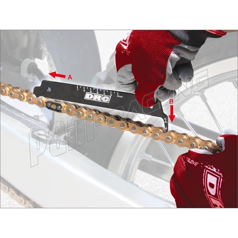 Rive/dérive chaine pro chain tool 420-530 DRC pour axe creux - PAM RACING