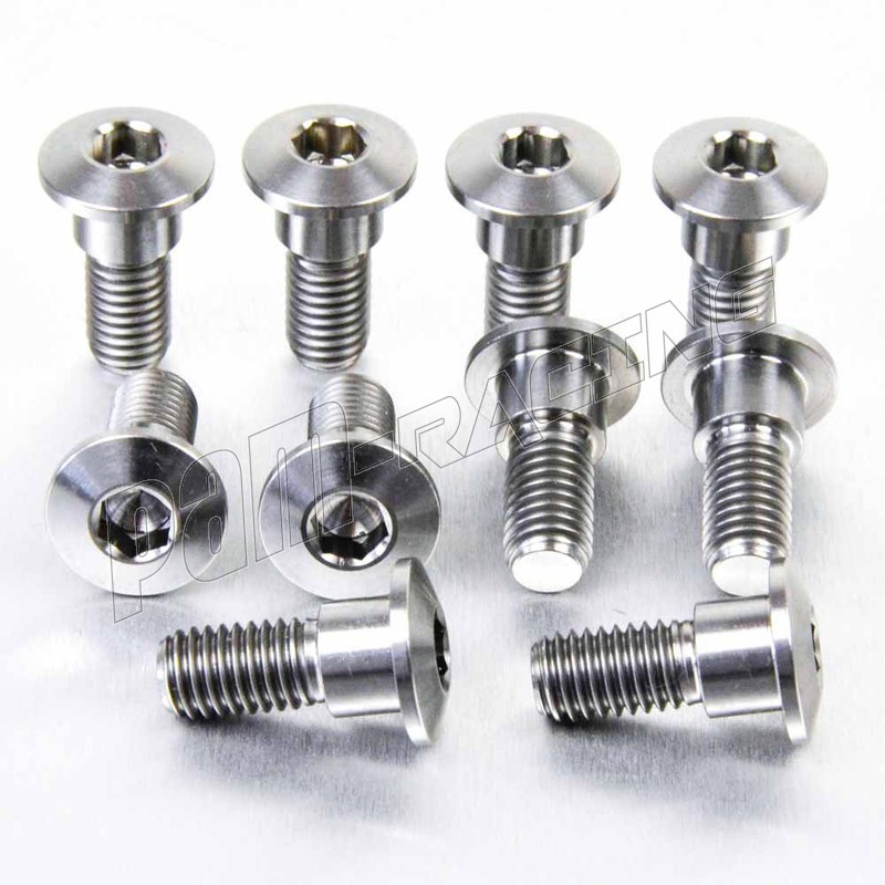 Kit vis et écrous de couronne BOLT M8x16mm Argent  Yamaha/Suzuki/Kawasaki/Honda