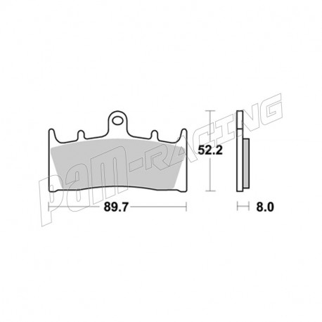 Plaquettes de frein avant AP RACING LMP286SF route métal fritté KAWASAKI, SUZUKI