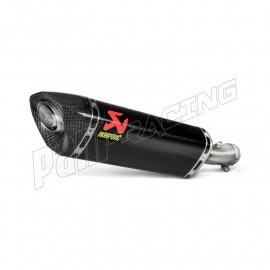 Silencieux carbone non homologué AKRAPOVIC Ninja 250 2018-2020, Ninja 400/Z400 2018-2024, Ninja 500/Z500 2024-2025