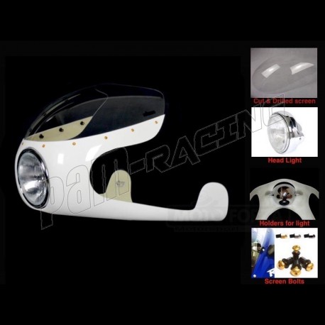 Kit Semi-carénage Cafe Racer Route fibre de verre LAVERDA, MOTO GUZZI, ... SRT FAIRINGS