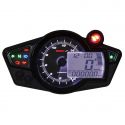 Compteur de vitesse RX1N+ GP Style II multifonctions fond noir universel KOSO