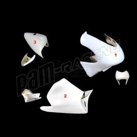 Carénage poly complet 3 parties fibre de verre SAKATA 125 RSW GP 1994-1998 SRT FAIRINGS