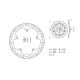 Disque de frein avant fixe série oro avec kit rivets BREMBO BMW 168B407D7