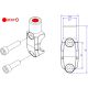 Cavalier de maitre cylindre frein et embrayage M/C origine ou RCS et support rétro CNC RACING