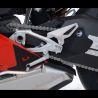 Adhésif anti-frottement platines repose-pieds/bras oscillant noir 3 pièces R&G Racing Panigale V4/V4R/V4S 2018-2024
