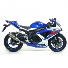 Silencieux Thunder aluminium embout carbone ARROW GSXR600, GSXR750 2008-2010