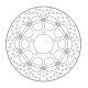 Disque de frein racing flottant Halo 310 mm ep 5.5 mm ZX-10R 2008-2015, ZX-6R 636, Z800, Z1000, ZZR1400 Moto-Master