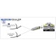 Silencieux Race-Tech aluminium noir embout carbone homologué ARROW DL650 V-strom 2017-2025