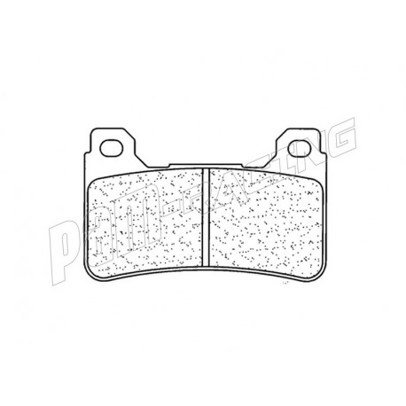 Plaquettes de frein avant racing métal fritté XBK5 CL BRAKKES HONDA