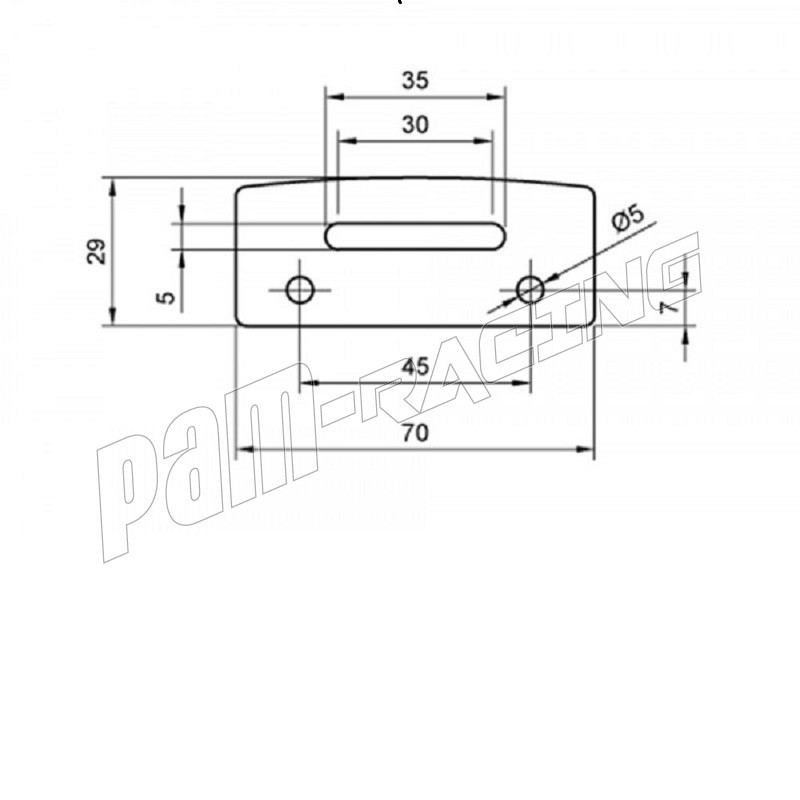 Eclairage de plaque d' immatriculation LED QUADRO SHIN YO - PAM RACING