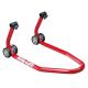 Bequille avant universelle rouge avec supports coniques BIKE LIFT