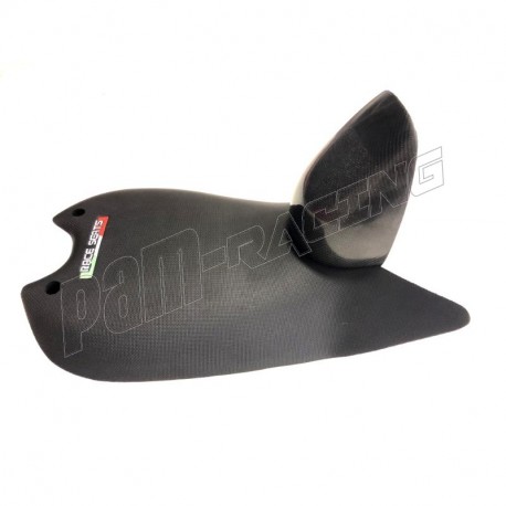 Selle Embossed Line et extension de réservoir RACESEATS Panigale V4/V4R/V4S 2019-2021