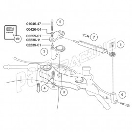 Pièces de rechanges pour amortisseur de direction OHLINS R6 2017-2025