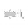Plaquettes de frein avant AP RACING CRR route/racing carbone KAWASAKI, SUZUKI