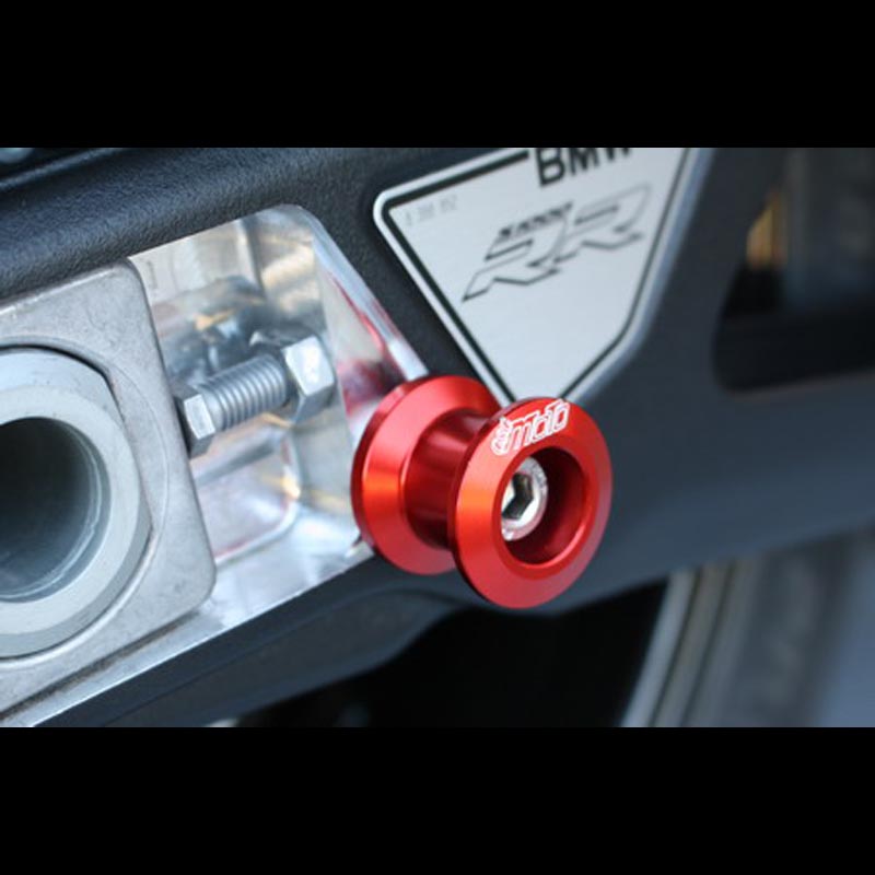 Protection Bras Oscillant Arrière Moto CNC Aluminium - Pour BMW S1000R/RR/XR - Curseurs Diabolo M8 - Style & Sécurité