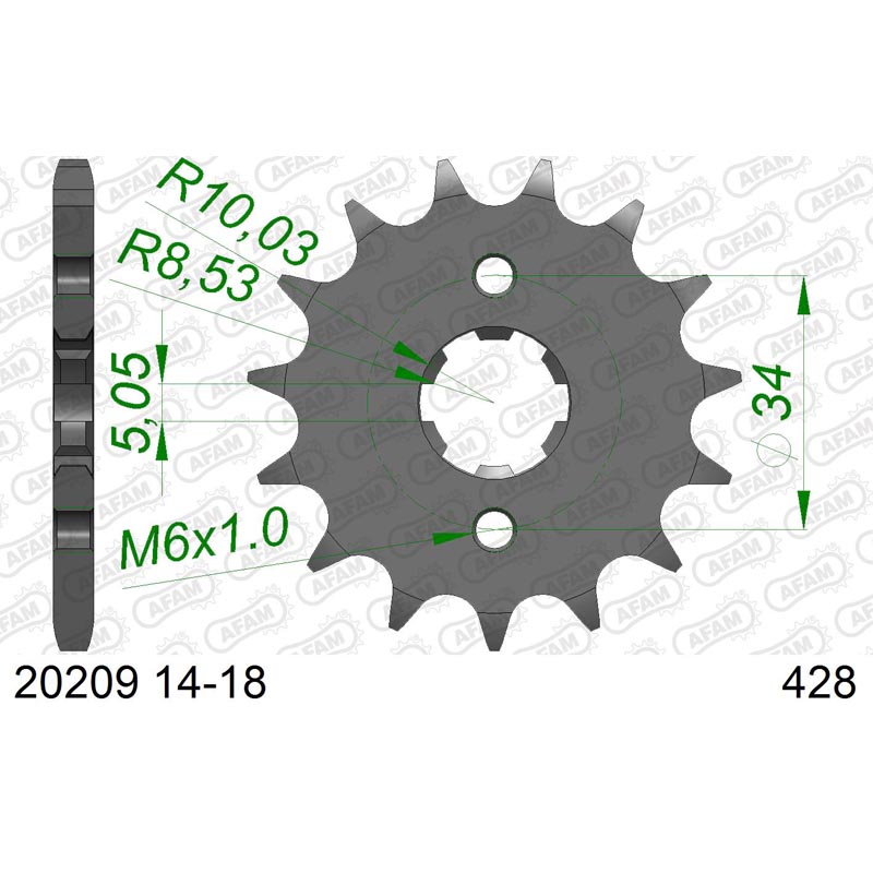 428-Division HONDA CG 125 il Année De Construction 2004-2008 Pignon Moteur Pignon 12 dents 428-Division HONDA CG 125 il Année De Construction 2004-2008 Pignon Moteur Pignon 12 dents