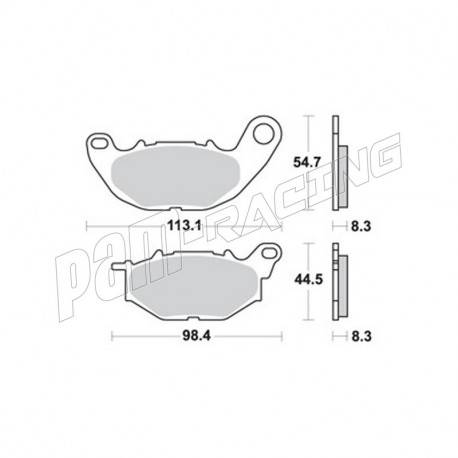 Plaquettes de freins avant/arrière AP RACING ST standard organiques R3 2015-2016