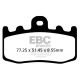 Plaquettes de frein avant sintered metal EPFA-HH EBC Brakes BMW