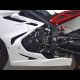 Sabot racing fibre de verre 675 Daytona 2013-2017, Street Triple 765 2017-2025 pour échappement origine SRT FAIRINGS