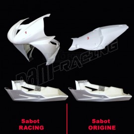 Carénage poly complet 3 parties racing fibre de verre 675 Daytona 2013-2016 SRT FAIRINGS