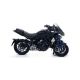 Silencieux Thunder homologué aluminium noir embout inox ARROW MTX 850 NIKEN 2018-2019