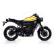 Silencieux Rebel homologué nichrom noir avec embout en carbone ARROW MT-07, MT-07 Tracer 2014-2020, XSR700 2016-2020