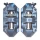 Paire d'étriers de frein radiaux forgés monobloc HPK BREMBO M4 34/34 GRIS 100mm