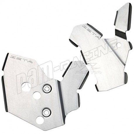 Protections de cadre aluminium ZETA Racing DRZ 400, DRZ 400SM 2000-2009