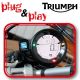 Indicateur de rapport engagé plug & play GT3100 PZ RACING TRIUMPH
