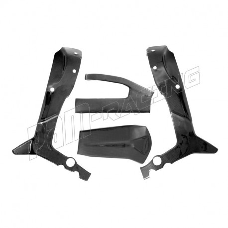 Protections de cadre et bras oscillant carbone ZX6R 2007-2008