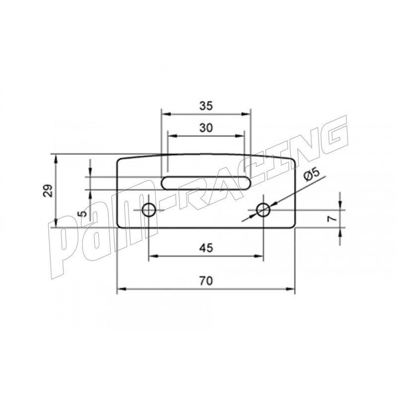 Eclairage de plaque d' immatriculation LED QUADRO SHIN YO - PAM RACING