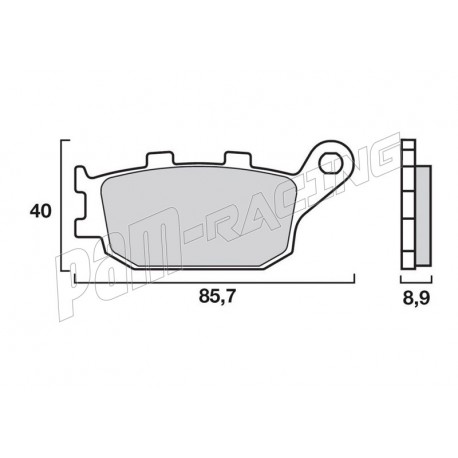 Plaquettes de freins arrière origine HONDA, KAWASAKI, SUZUKI, YAMAHA