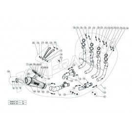 Pièce de rechange pour ligne Akrapovic Racing Line S1000RR 2015-2018-Kit laine de verre, réparation silencieux, etc..