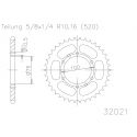 Couronne acier 520 GSXR750 1990-1995, GSXR1100, GSX 750 Inazuma 1998-2002 SRT Sprocket