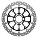 Disque de frein avant racing 100% flottant Halo T-Floater 330 mm ep 5.6 ou 7.1 mm RSV4, Tuono V4 1100 2017-2025 Moto-Master