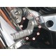 Paire d'adaptateurs pour platines de déport repose-pied passager MFW Speed Triple /Street Triple/Tiger 1050