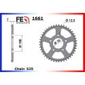 Couronne acier 525 pour HP4 2013-2015 ou S1000RR 2015-2018 avec jantes forgées FRANCE EQUIPEMENT