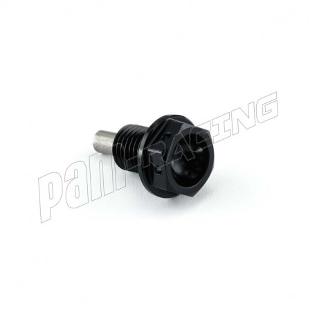 Bouchon de vidange aimanté alu noir M12X(1.5)X13 mm PRO-BOLT