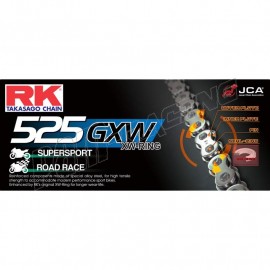 Chaine RK 525GXW XW'Ring Ultra renforcée acier