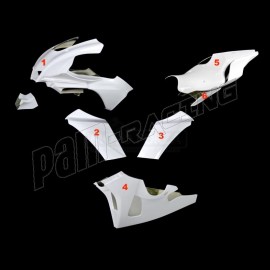 Carénage poly complet racing 6 parties fibre de verre R1 2020-2024 SRT FAIRINGS