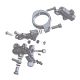 Kit freinage complet au pouce et au pied fixation pour fourche 50 mm IMA Special Parts